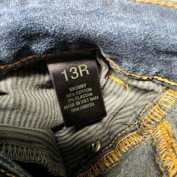 Bullhead Black Label Dark-Wash Stretch Skinny Jeans Size 13 - Picture 5 of 7